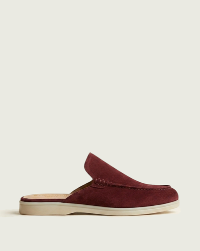 AZRU · Mules en daim · Bordeaux