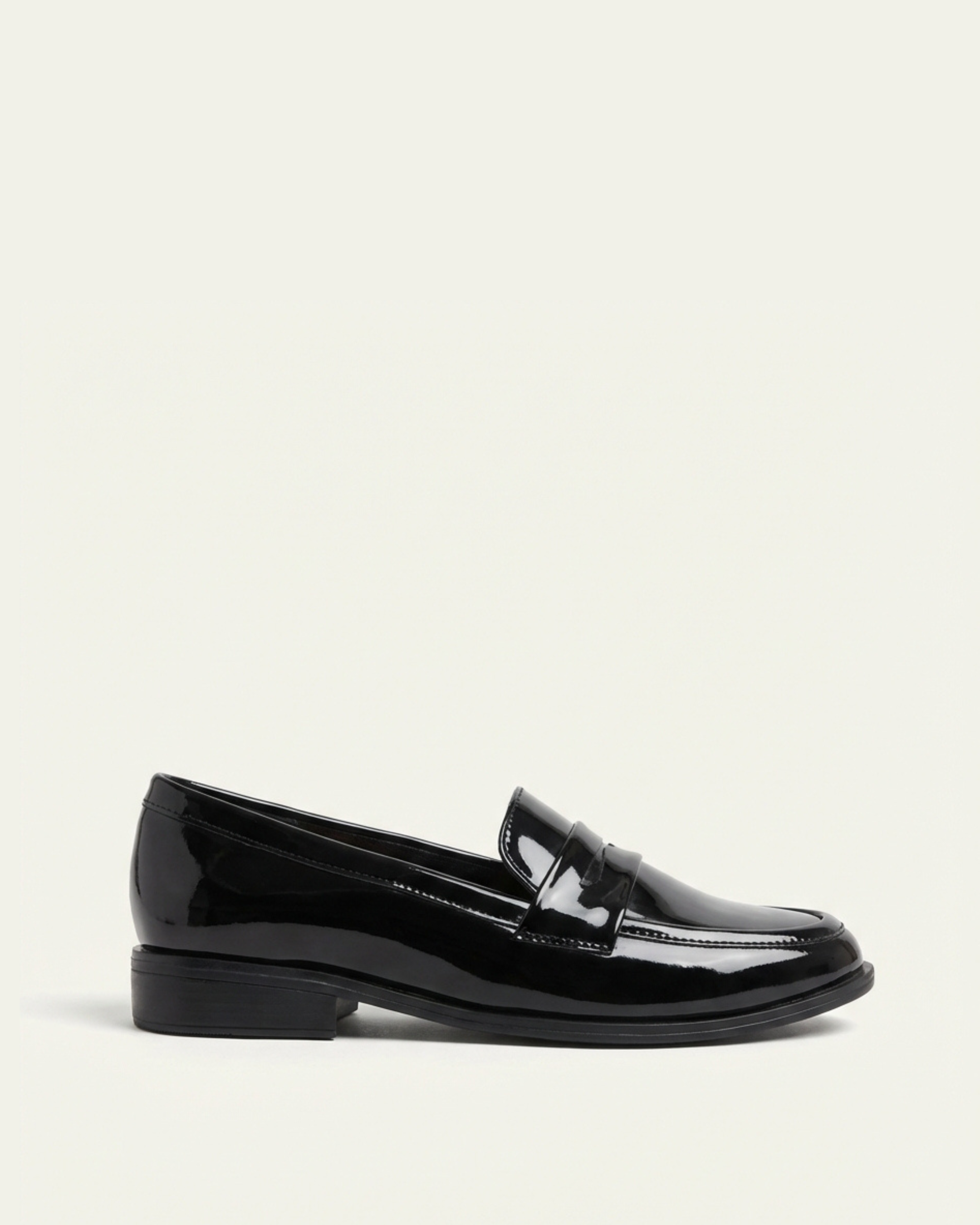 Mocassins Femme Vernis Noir - Anir