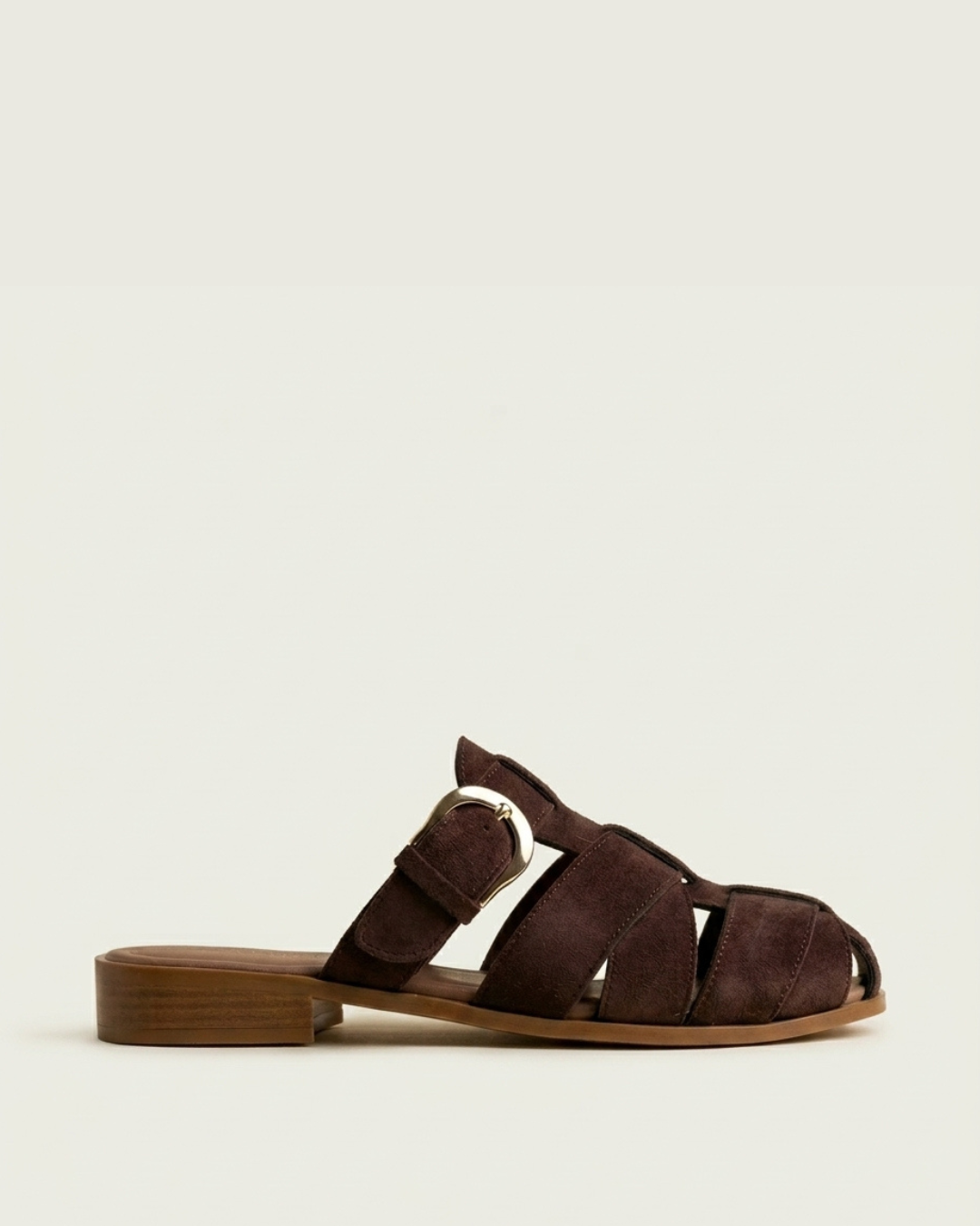Sandale Femme en Daim Marron - Asra