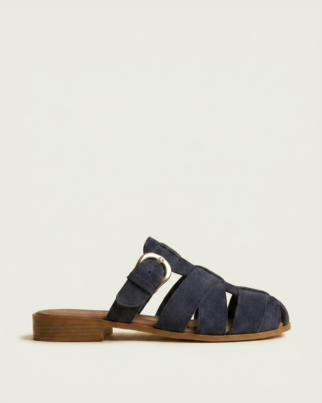 Sandale Femme en Daim Bleu marine - Asra
