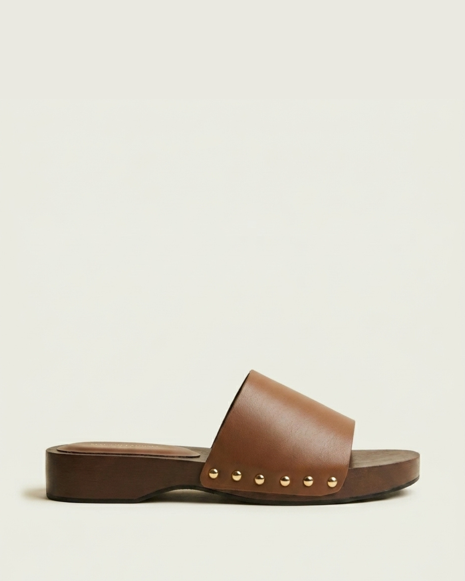 Sandale Femme en Cuir Marron à Semelle Gomme - Ayla