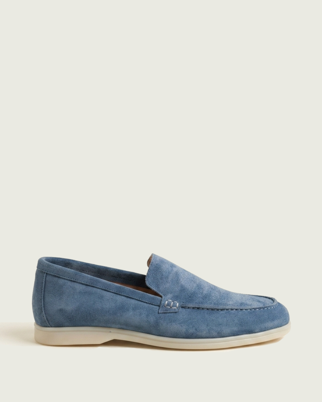 Mocassins pour hommes en daim Bleu Azure - Izem