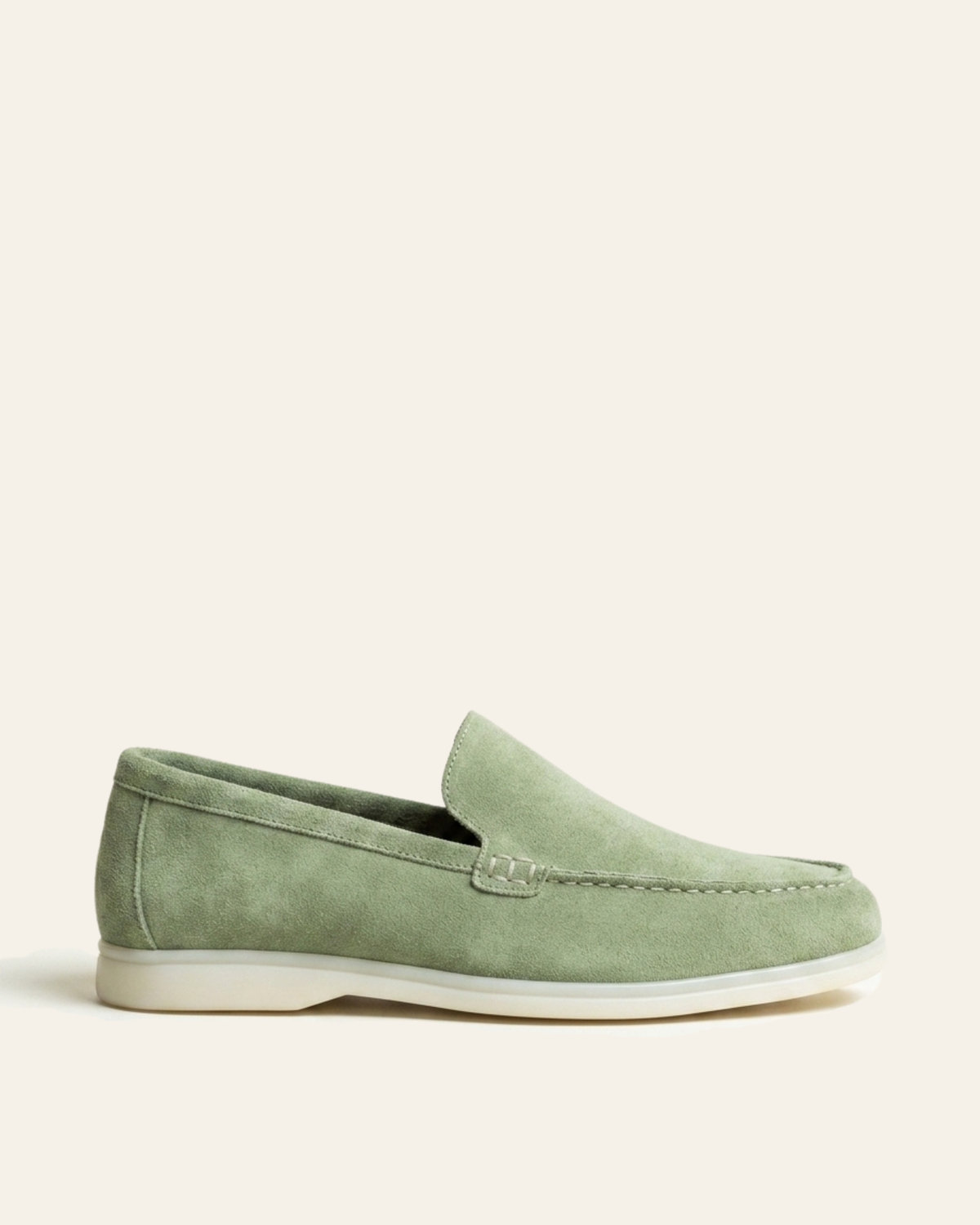 Mocassins pour hommes en daim Vert Sauge - Izem
