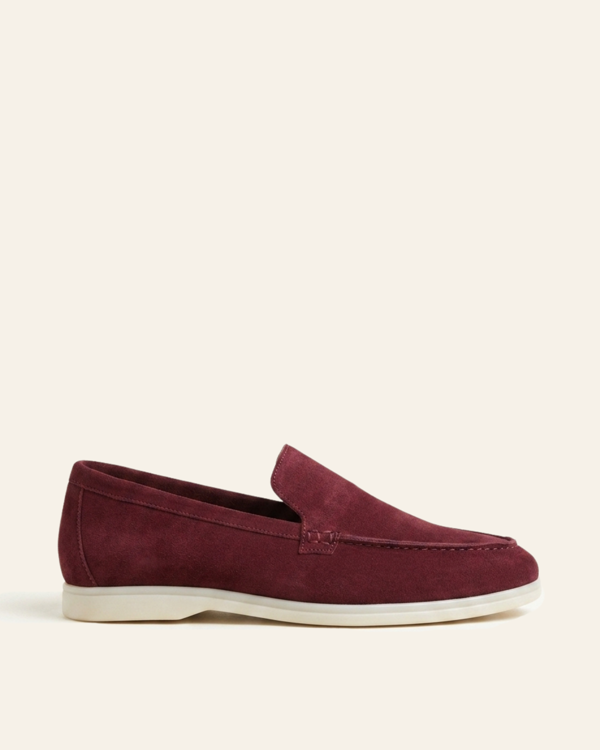 Mocassins pour hommes en daim Bordeaux - Izem