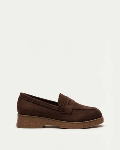 AYLAL · Mocassins en suédine · Marron