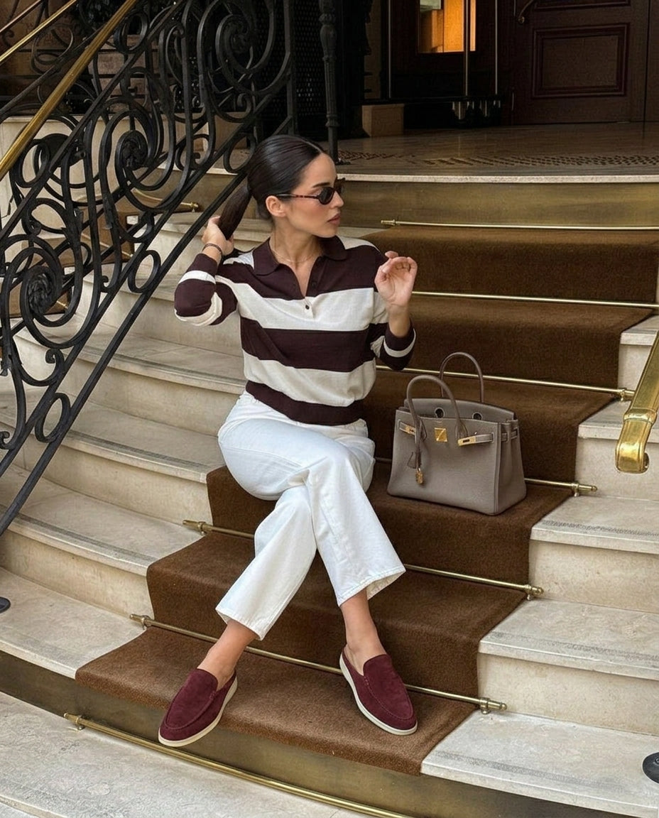 Mules en Daim Burgundy - Azru