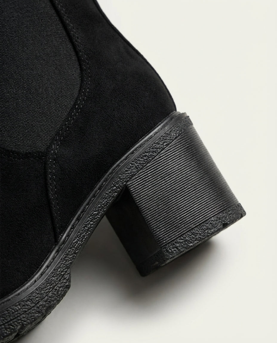 Bottines Chelsea Femme à Talon Noir - Isli