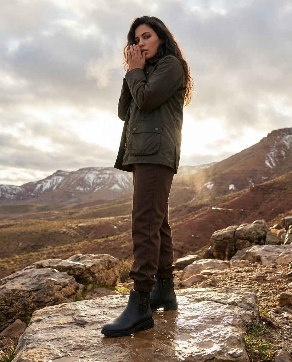 Bottines Chelsea Femme en Cuir Noir - Azenzar