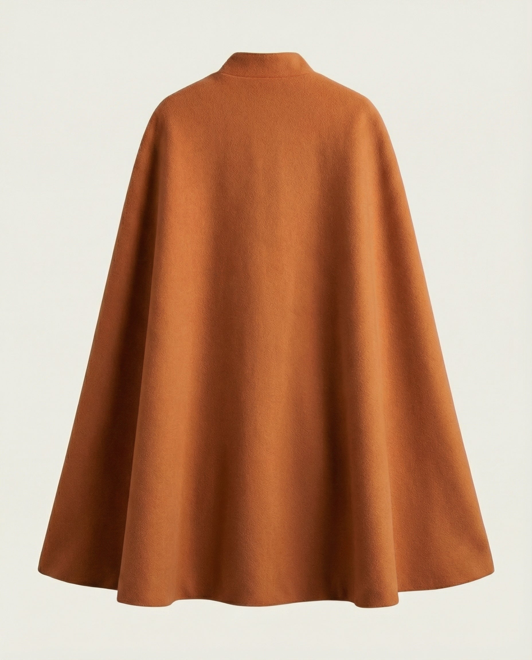 Cape en Coton Terracotta Col Mao - Abrid