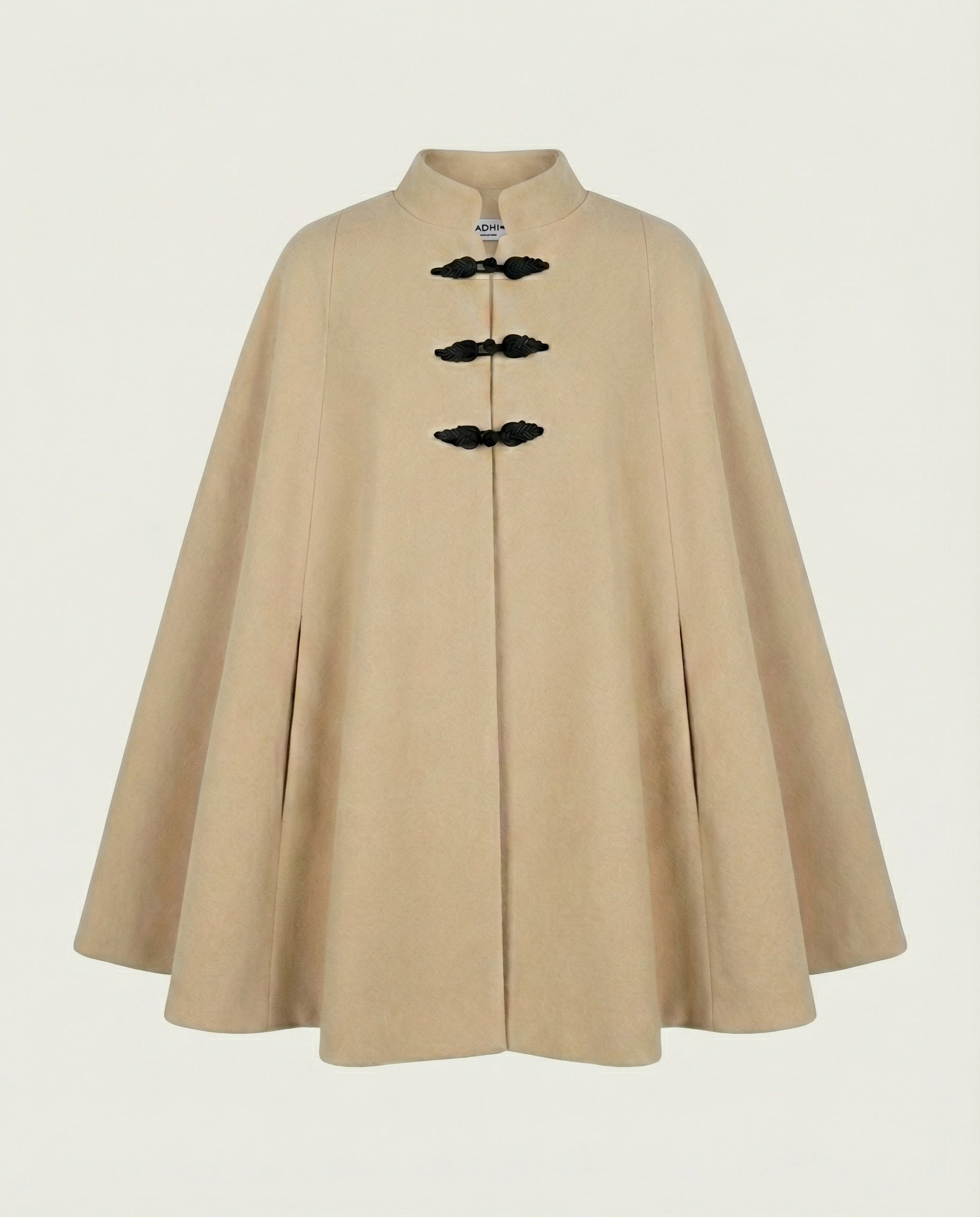 Cape en Coton Sable Col Mao - Abrid