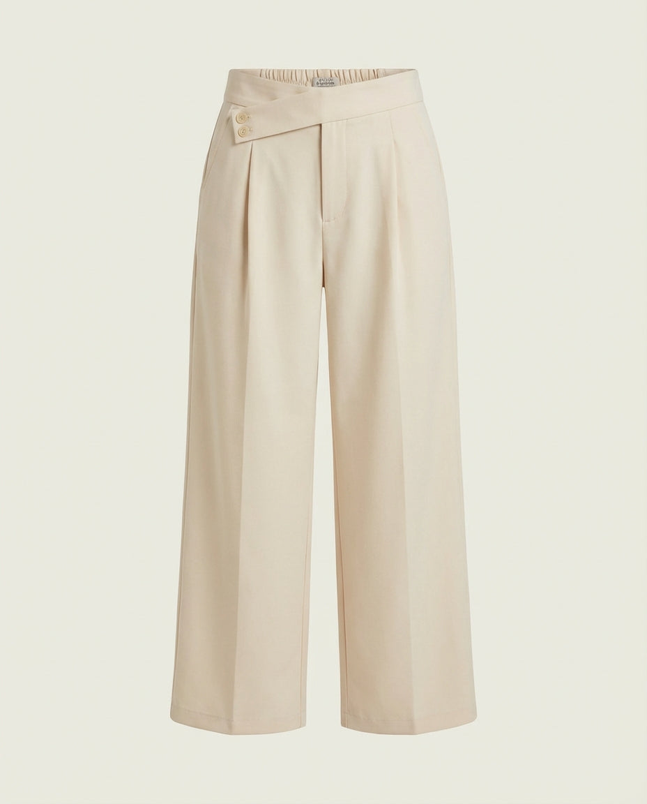 Pantalon Large Fluide Stretch Beige - Izil