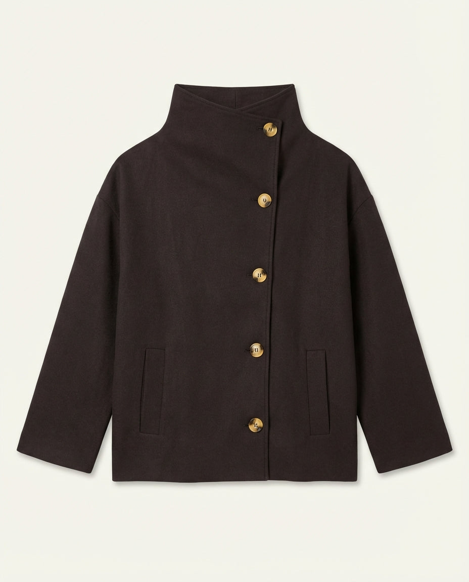 Veste courte Marron Espresso - Tanirt