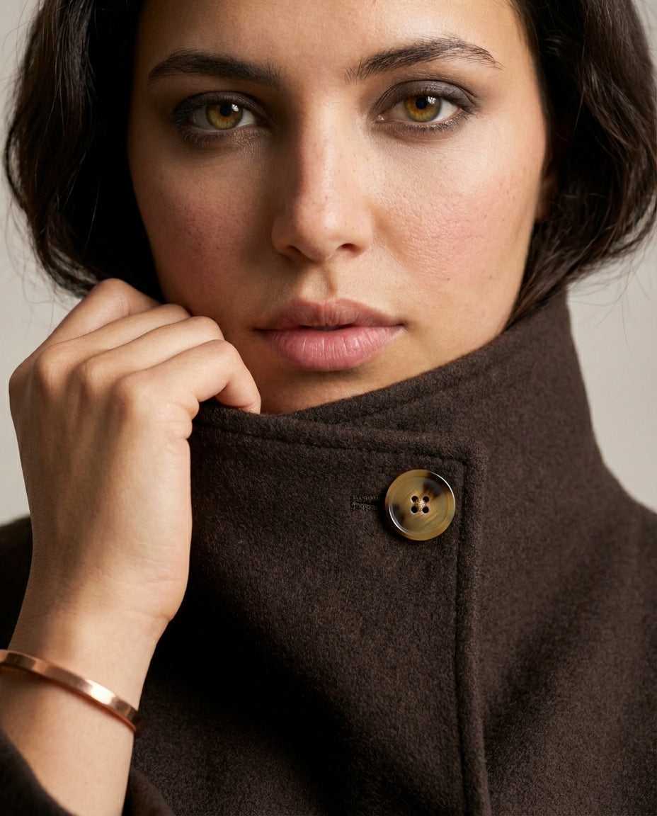 Veste courte Marron Espresso - Tanirt