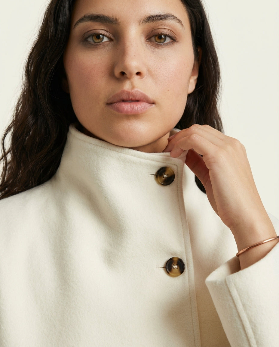 Veste courte Blanc Cassé - Tanirt