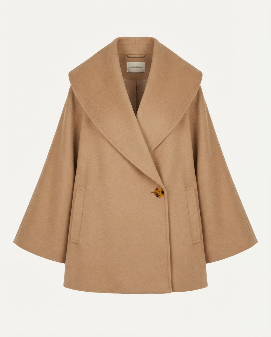 Veste Courte Femme à Col Châle Évasée - Ifru