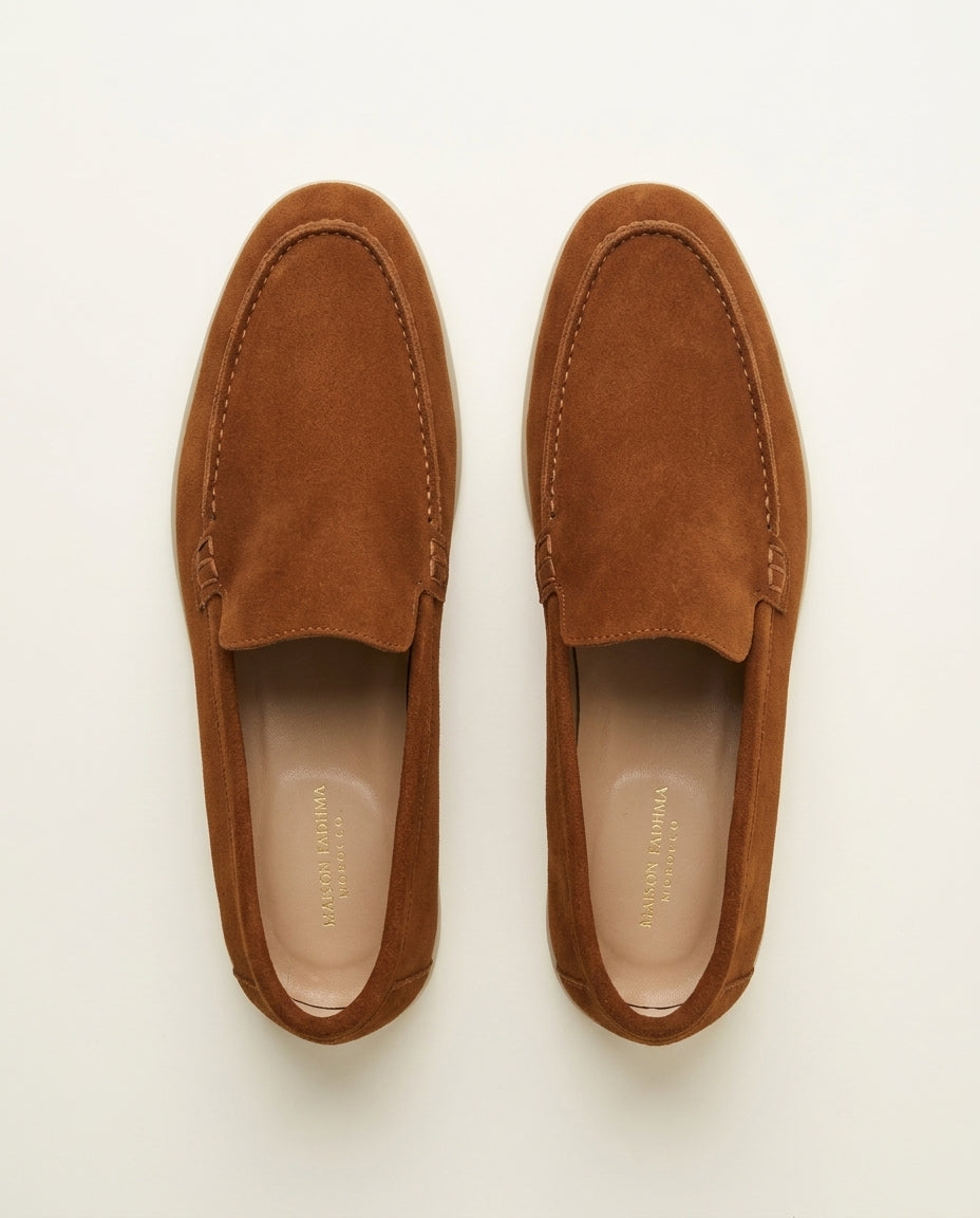 Mocassins pour hommes en daim Marron - Izem