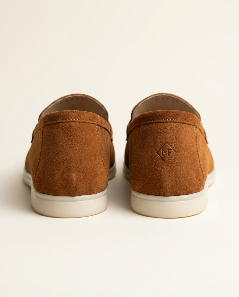 Mocassins pour hommes en daim Marron - Izem