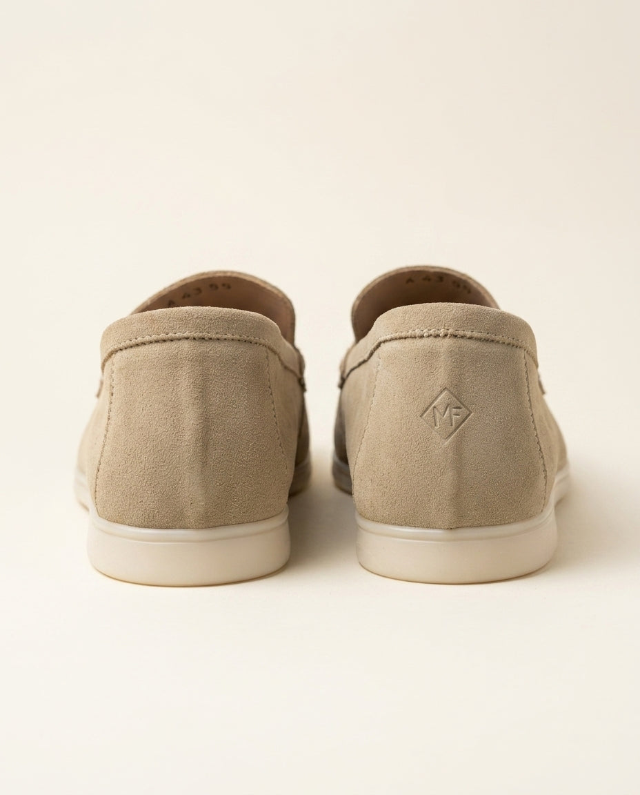 Mocassins pour hommes en daim beige clair - Izem