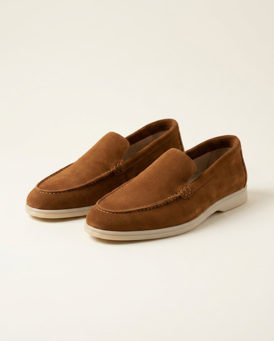 Mocassins pour hommes en daim Marron - Izem