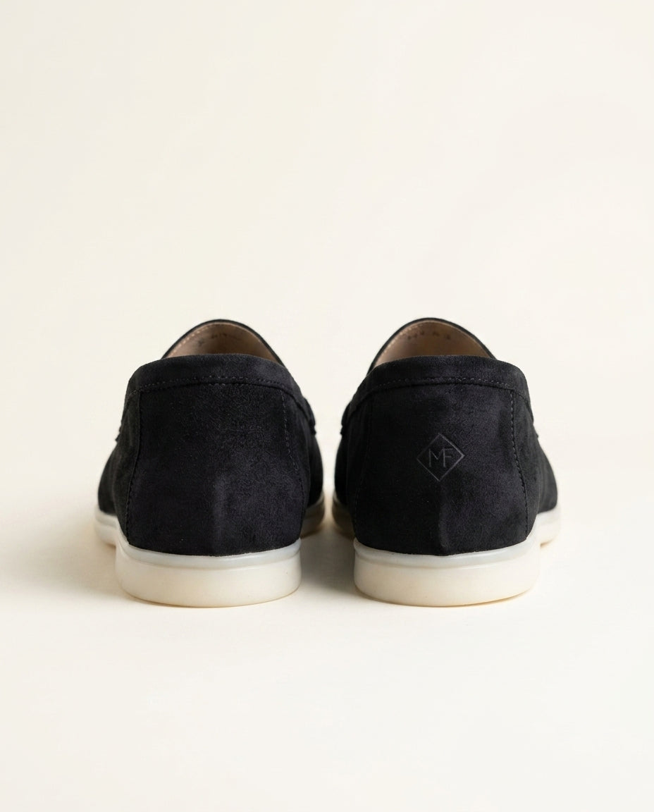 Mocassins pour hommes en daim Noir - Izem