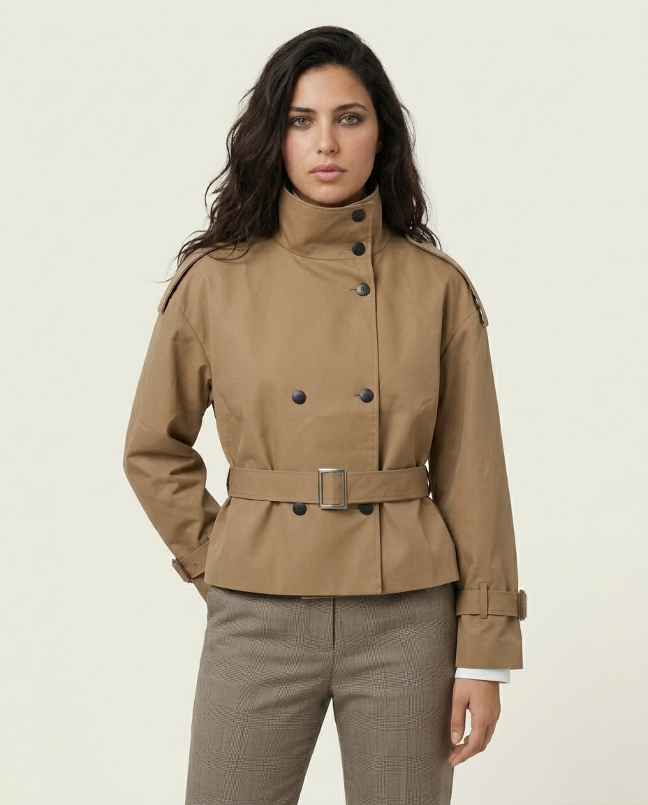 Mini Trench Taupe - Iman