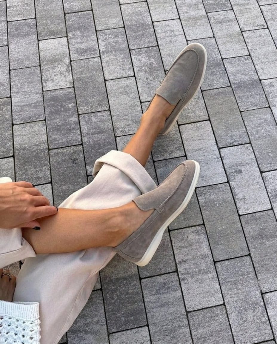 Mocassins en Daim Taupe chaud - Izem