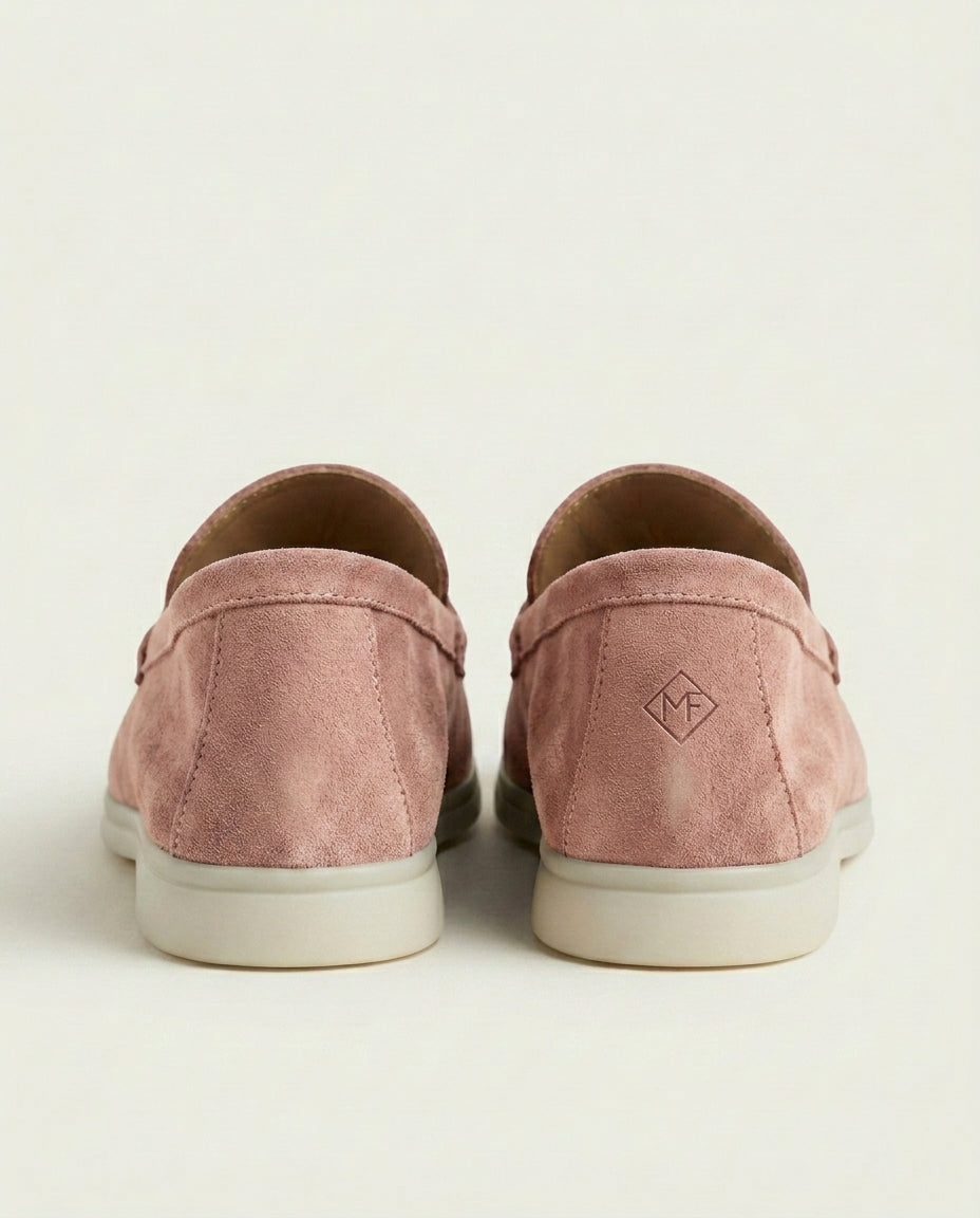 Mocassins en Daim Rose poudré - Izem