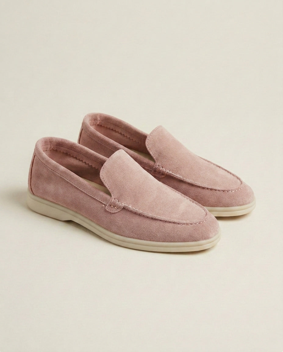 Mocassins en Daim Rose poudré - Izem