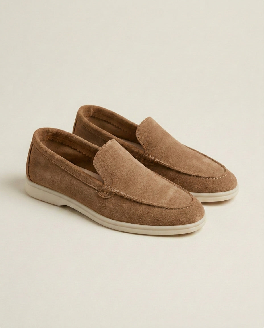 Mocassins en Daim Marron Chaud - Izem