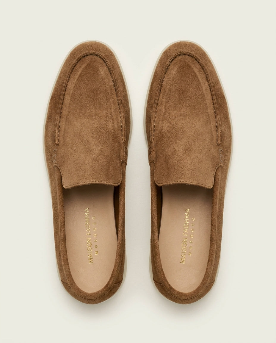 Mocassins en Daim Marron Chaud - Izem