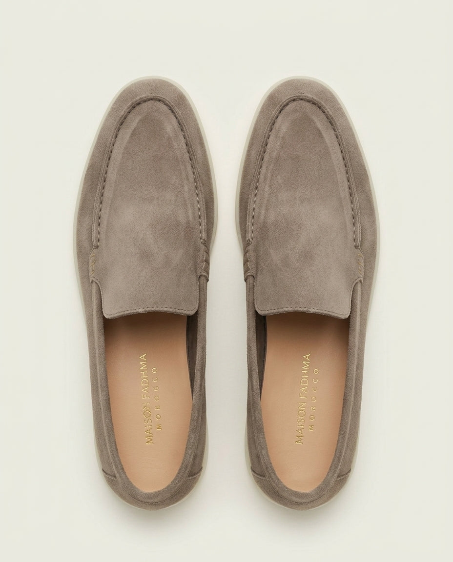 Mocassins en Daim Taupe chaud - Izem