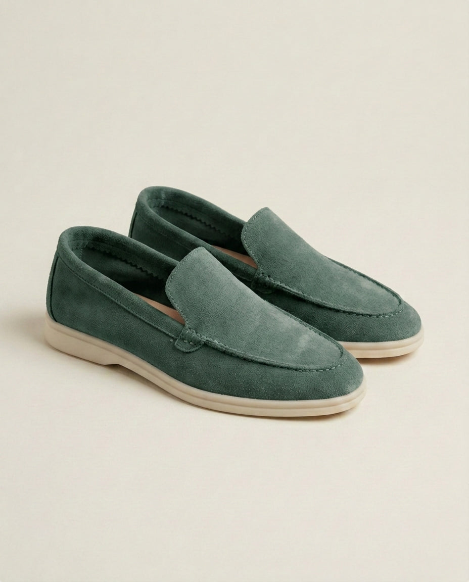 Mocassins en Daim Vert Forêt - Izem