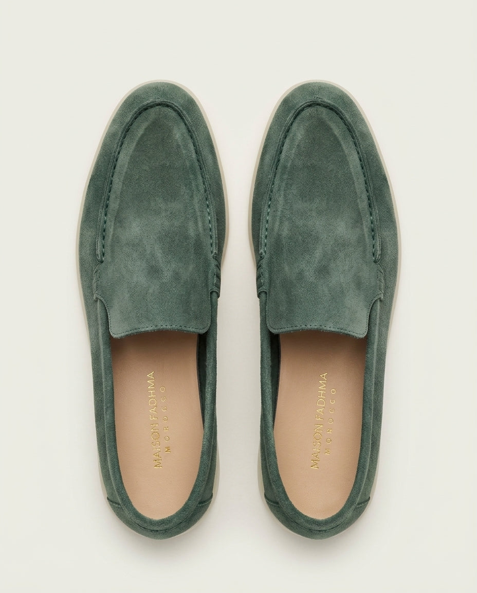 Mocassins en Daim Vert Forêt - Izem