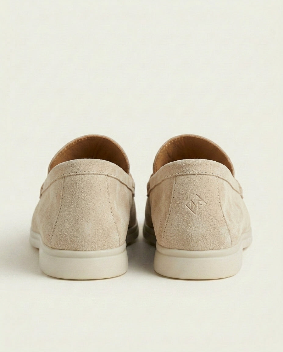 Mocassins en Daim Beige Sable - Izem