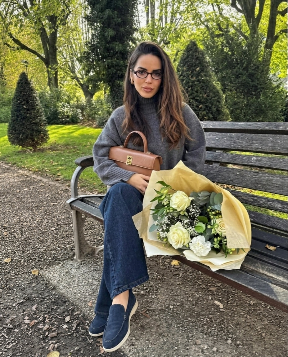 Mocassins en Daim Bleu Marine - Izem