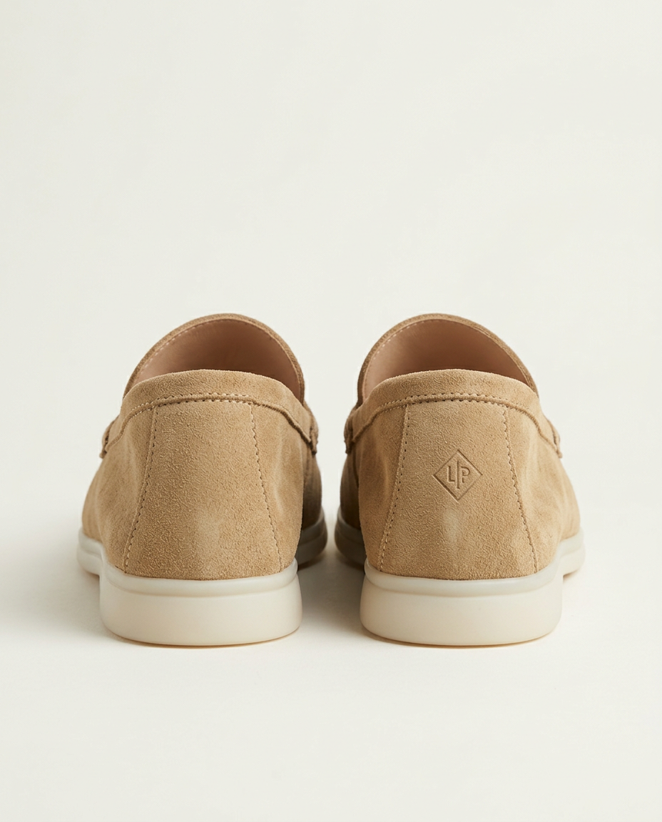 Mocassins en Daim Beige Sable - Izem