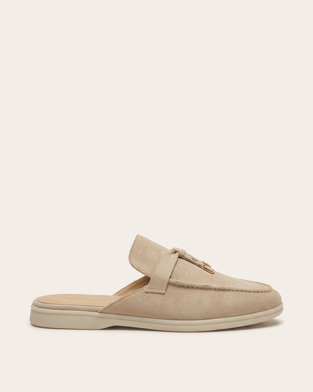 Mules en Daim Beige Sable - Tayri