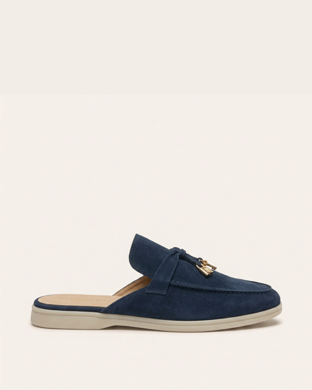 Mules en Daim Bleu Marine - Tayri