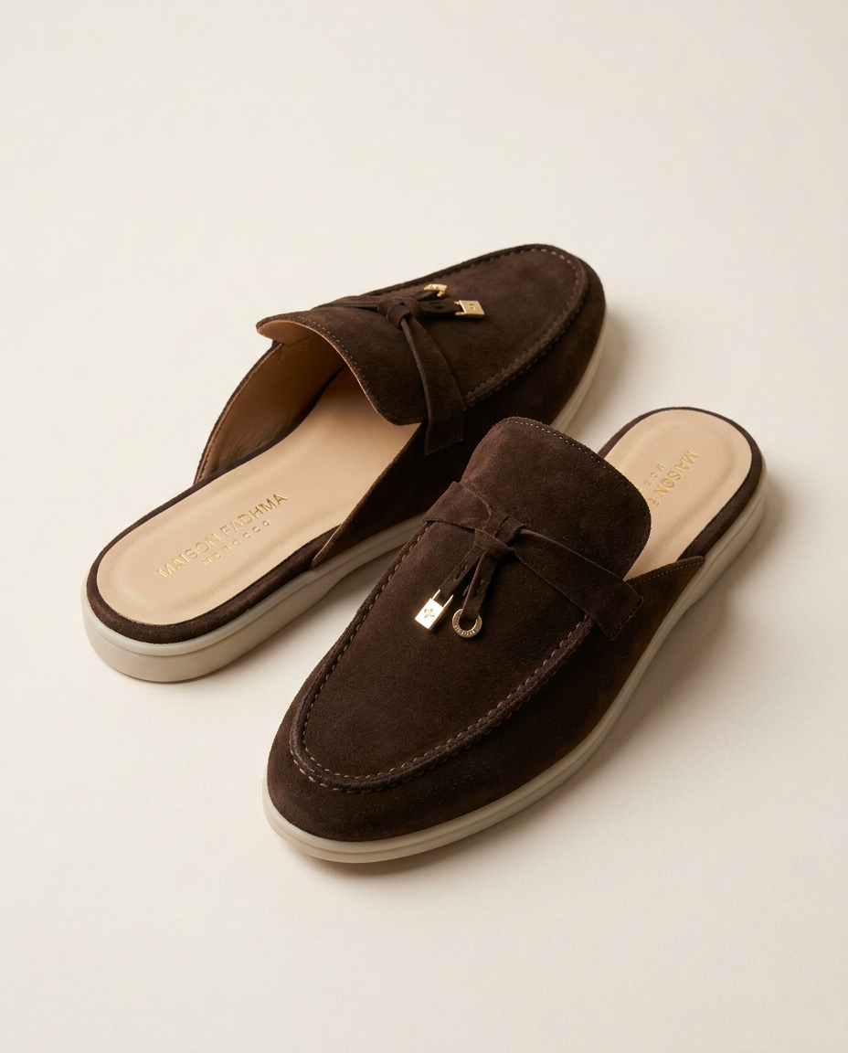 Mules en Daim Brun Chocolat - Tayri