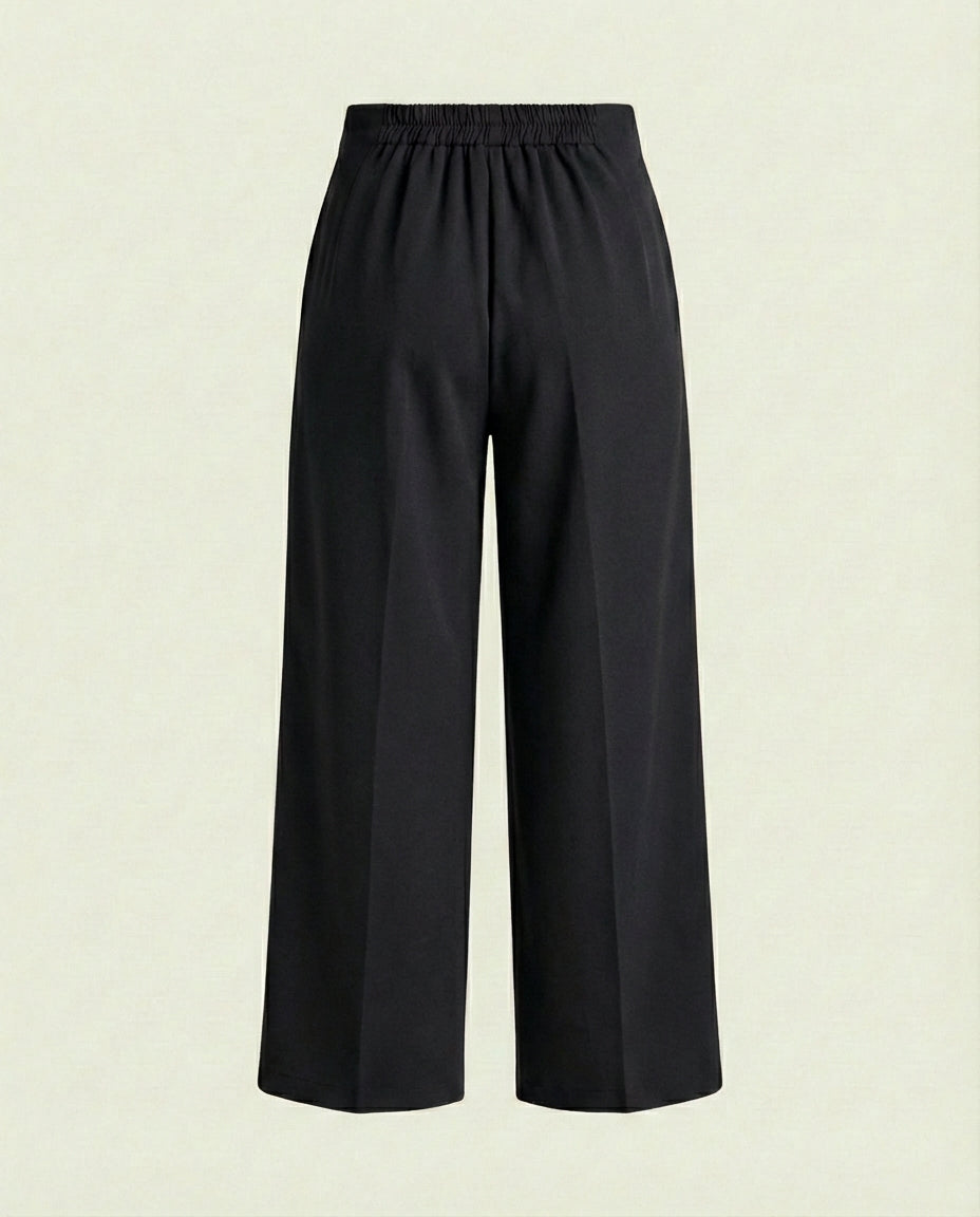 Pantalon Large Fluide Stretch Noir - Izil