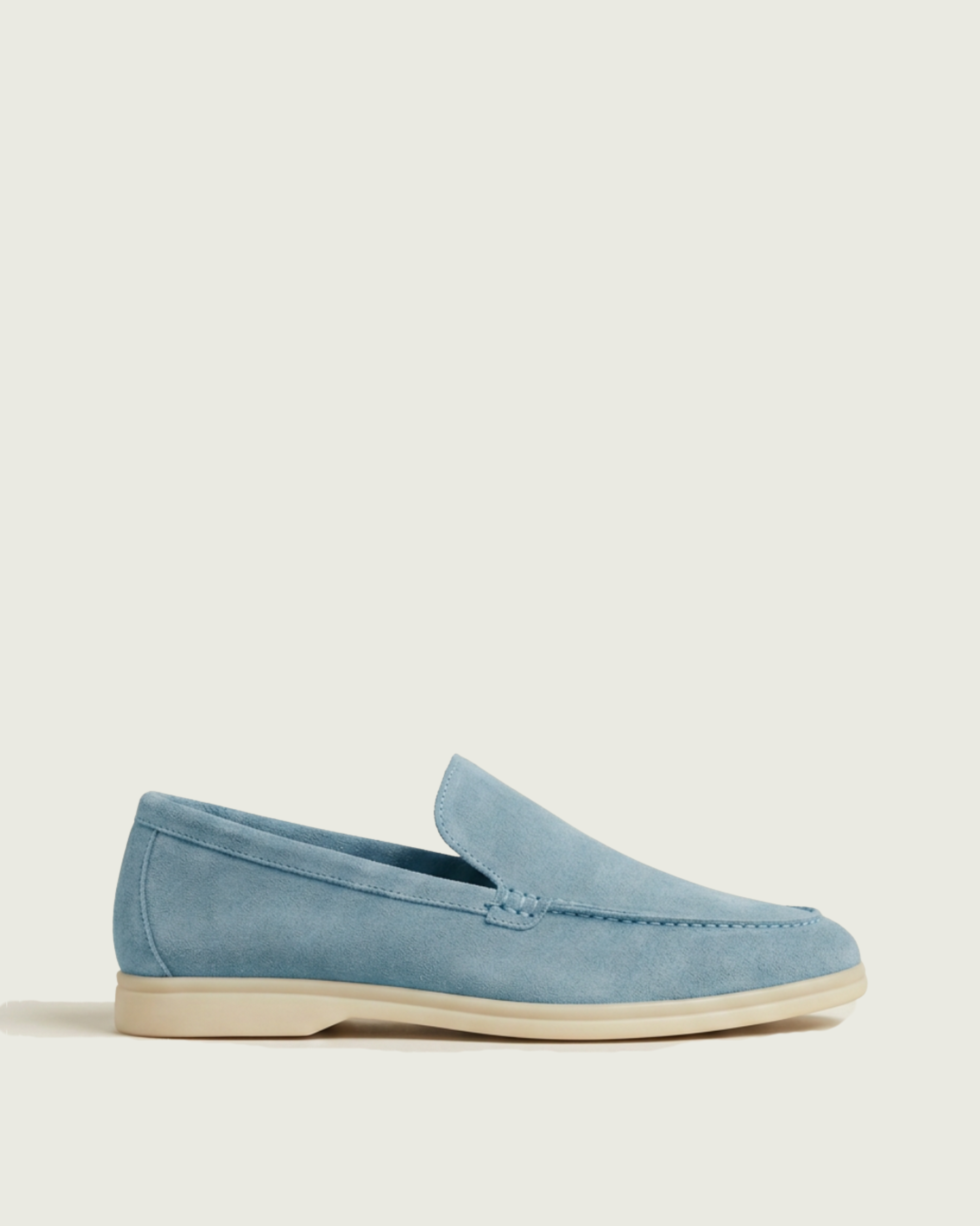 Mocassins en Daim Bleu Azur - Izem